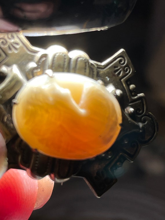 Edwardian Bronze Cameo Necklace - image 5