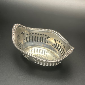 Gorham Sterling Silver Antique Circa 1868 Slotted Nut Dish #A4775 Monogram UFV