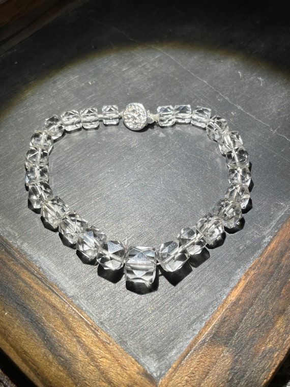 Art Deco Square Crystal Bracelet