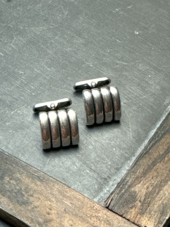 Sterling Silver Vintage Classic Style Cufflinks