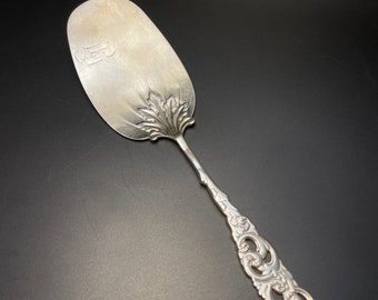 Sturgeon & Warren Floral Art Nouveau Wedding Cake Pie Pastry Server Gorgeous Antique Sterling Silver Circa 1892 OOAK