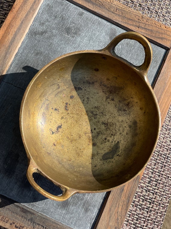 Antique Heavy Brass Dish for Jewelry Gem