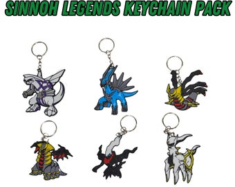 Sinnoh Region Legendary Keychains - Premium Collectible Charms for