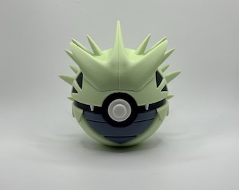 Colossal Armor-Inspired Poké Orb | Kaiju-Style Monster Display Ball | Gamer & Nerd Decor