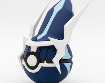 Time Controlled Dragon Inspired Orb | Handmade 3D Printed Blue Crystal Sphere | Legendary Dragon Collectible
