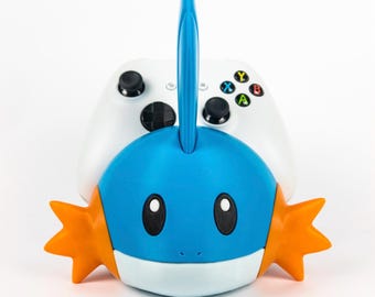 Soporte para mando de ajolote tipo agua / Soporte para mando impreso en 3D / Bonita decoración de escritorio para juegos / Regalo para gamers