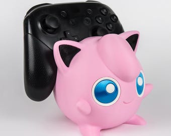 Pink Puff Inspired Controller Holder | Cute 3D Printed Gaming Controller Stand | Desk Organizer | Gamer Gift | Switch Xbox PS5