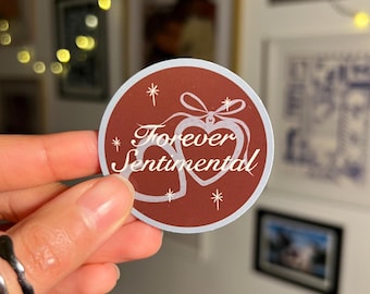 Forever Sentimental Sticker | Junk Journal Supplies | Cute Stationery | Kindle Decor