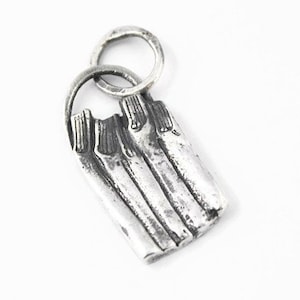 Silver Book Stack Pendant, Fine Silver, metal clay