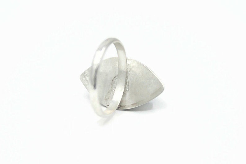 Labradorite Teardrop Silver Ring, Size 8.5 image 9
