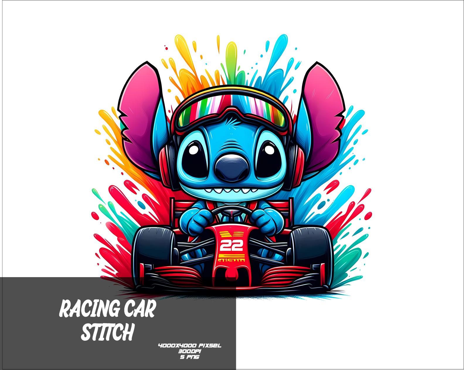 Stitch Racing Jackets 5 PNG Racing Car Stitch Png Stitch Splash and Watercolor Png Stitch ...