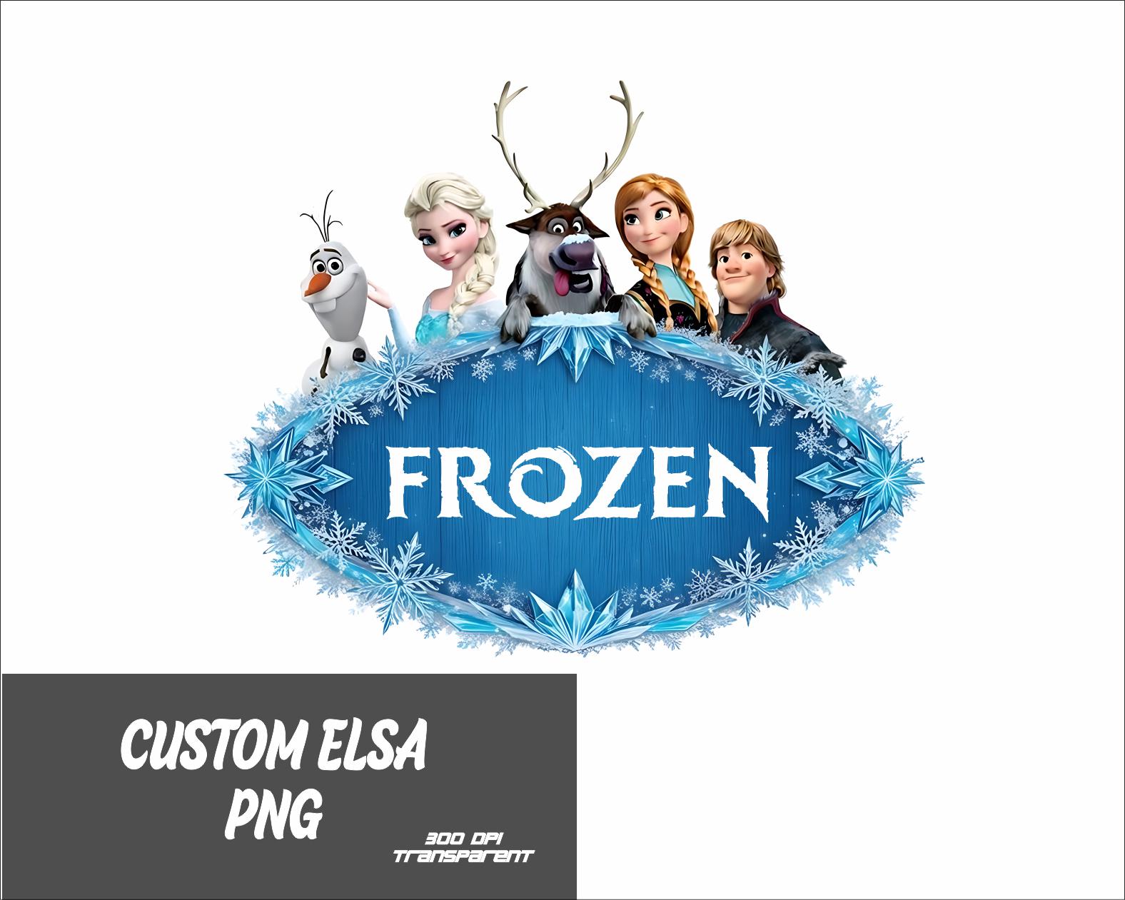 Princess Elsa Png Custom Design Custom Princess Name Design - Etsy