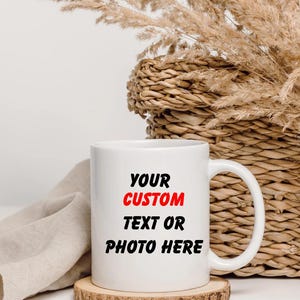 Mug personnalisé avec photo/texte