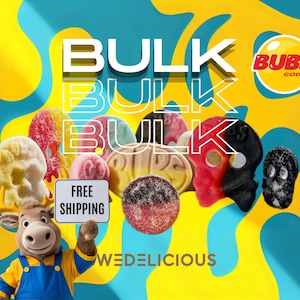 Cadeau de mélange de bonbons végétaliens Swedish Bubs pour les proches - Mélange de bonbons emballés fruités pour toutes les occasions