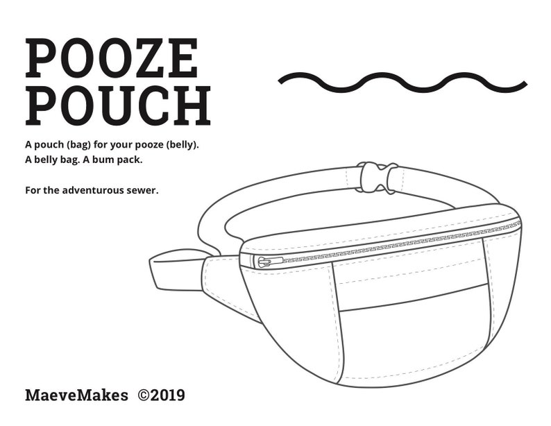 Pooze Pouch PDF Sewing Pattern image 1