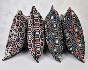 Housse de coussin style bohème campagnard - Dimensions personnalisées