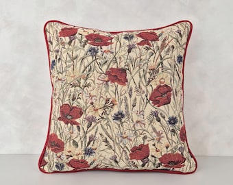 Housse de coussin fleurie - Différentes tailles disponibles