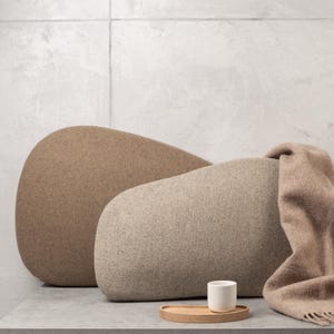 Wollstein Form Kissen: Moderne Sofa Kissen, Handgemacht