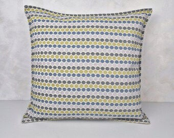 Housse de coussin fait main à pois verts - Tailles personnalisées disponibles