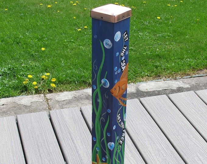 24 Peace Pole Yard Art Garden Art Garden Pole let the Sea Set You Free