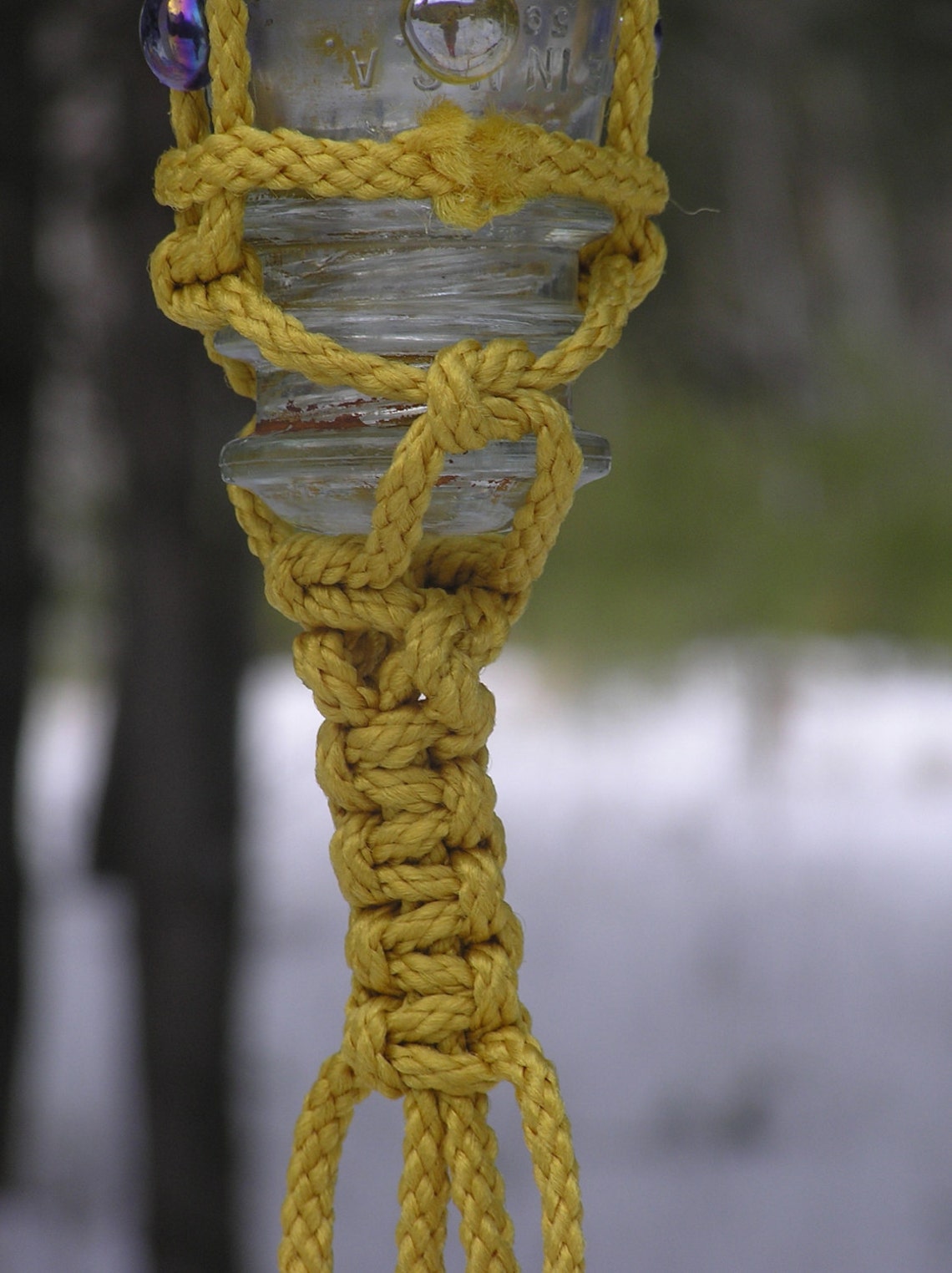 Hanging Bird Feeder Glass Insulator Small Bird Feeder Etsy Hong Kong