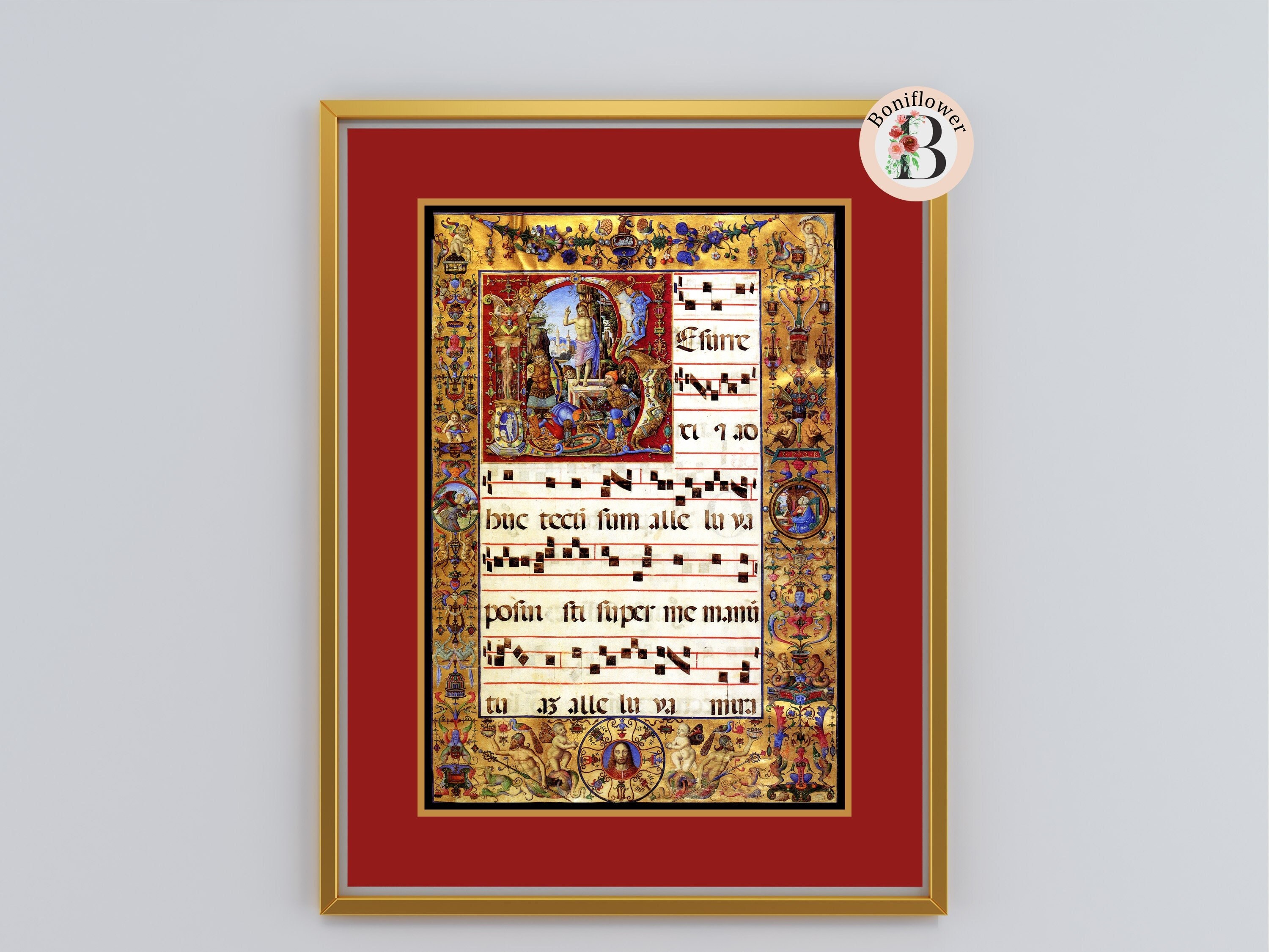 Floor & Rugs Home & Living illuminated calligraphy Dornier Rug Medieval ...