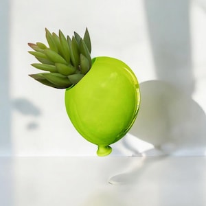 PALLONCINO portapianta murale in ceramica