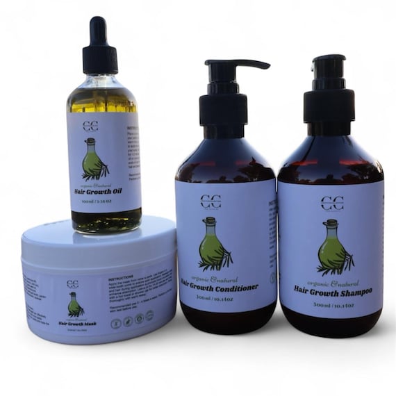 Organic Rosemary Hair Products Growth Oil: Coconut & Batana - Herbal Treatment Set