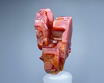 Roter Vanadinit Kristall, hochglänzendes Mineral, Marokko