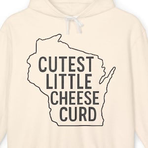 Cheese Curd Hoodie: Soft Comfort Colors Sweatshirt, Wisconsin Pride