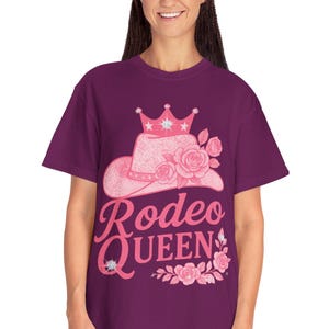 Rodeo Queen Cowgirl Boots Graphic Tee: Comfort Colors T-Shirt
