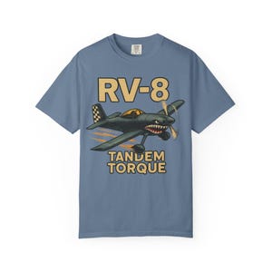 VANS RV8 EAA Vintage Aviation T-Shirt, Airplane Enthusiast Gear, RV-8 Tandem Torque Tee, Pilot Gift