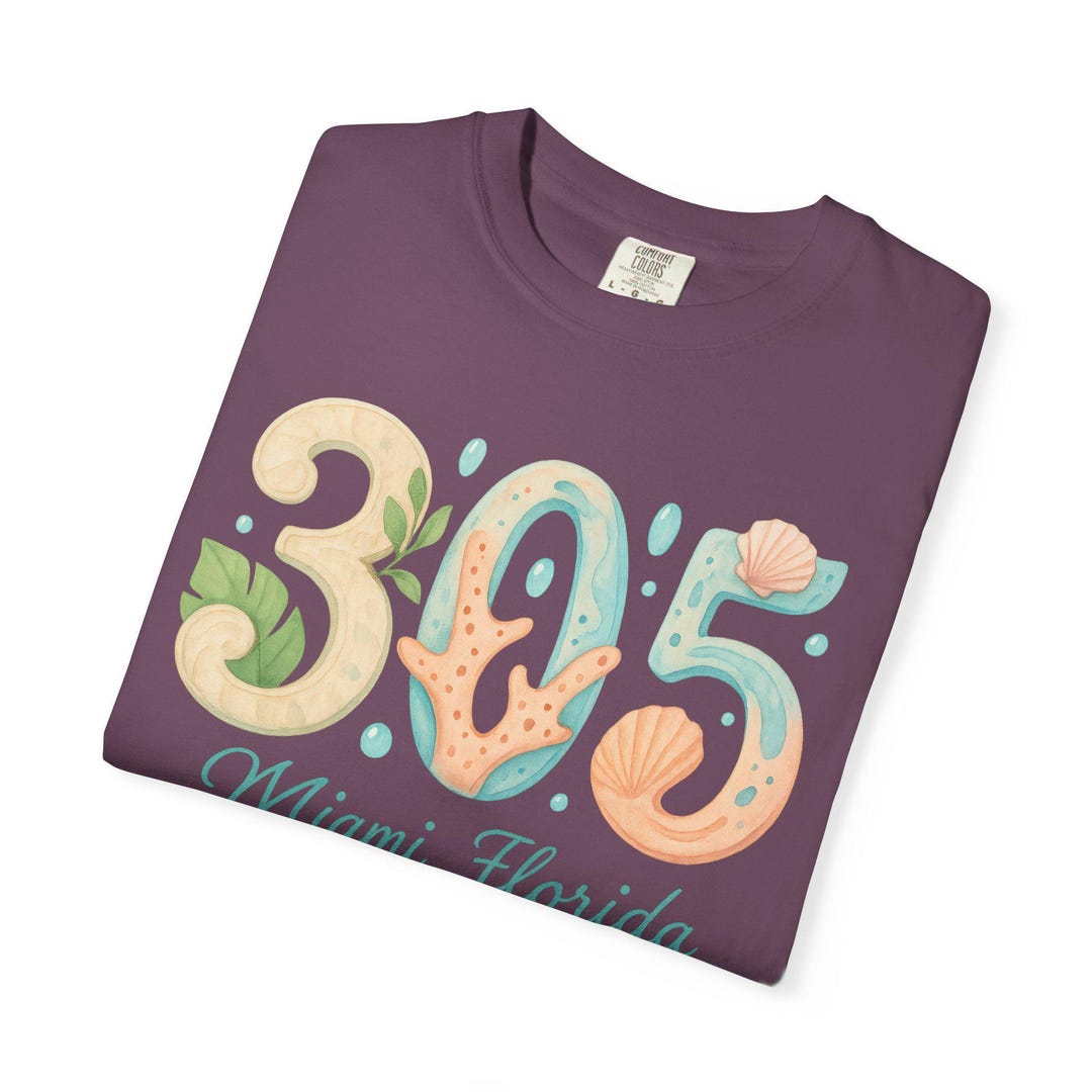 Miami Area Code 305 Vintage, Unisex Beach Vibe Shirt, Gift for Beach ...