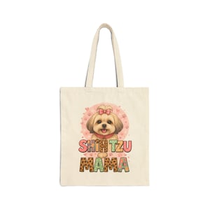 Amor de mamá Shih Tzu: Arte de dibujos animados de perros lindos