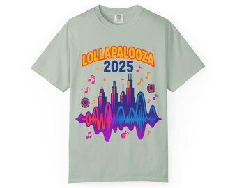 Lollapalooza 2025 ヴィンテージ加工Tシャツ XL Lollapalooza 2025 ヴィンテージ加工Tシャツ XL