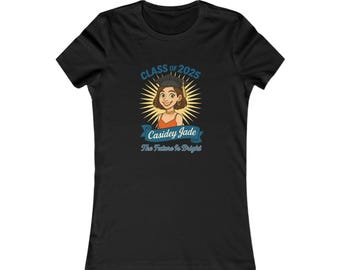 Casidey Jade Midweight Tapered Tee - Celebrate Your Graduation with Style