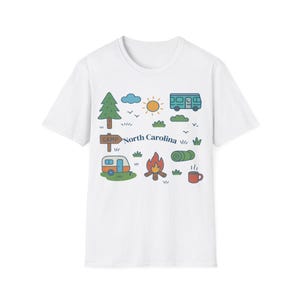 Camping in North Carolina: Illustrated Outdoor Adventure, RV and Trailer Getaway