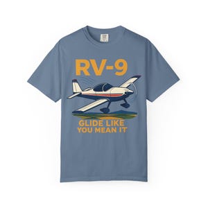 VANS RV9 Vintage Airplane T-Shirt - Glide Like You Mean It, Aviation Gift, Unisex Tee, Pilot Apparel, Travel Clothing, Retro Style