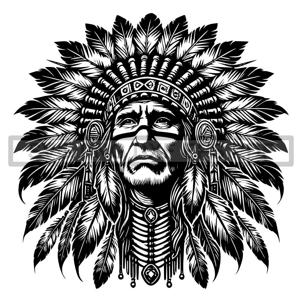 Jefe indio - Etsy México, image size:1000x1000