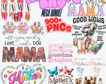 Mom Png Bundle, Clipart Png Mega Bundle, MAMA Png Bundle, Mommy and Me Png, Mama Western Png, Mama Bundle Png, Mother's Day Png, Mothers Day