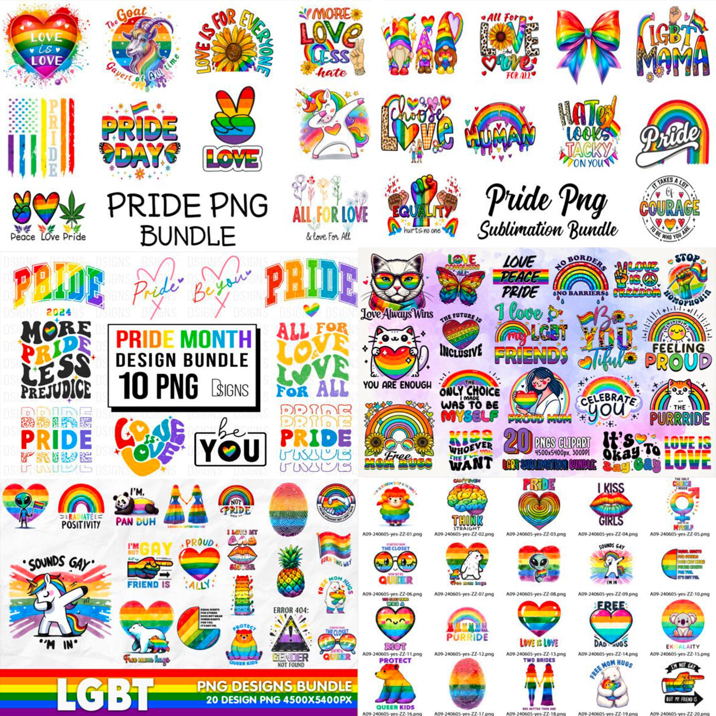 Gay Pride Png Bundle, LGBTQ Pride Svg, Lgbtq Quotes Png, Pride Bundle ...