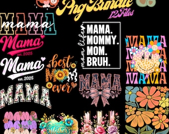 Mama Png Bundle, Mom Png Bundle, Clipart Png Mega Bundle, MAMA Png Bundle, Mama Western Png, Mama Bundle Png, Mother's Day Png, Mothers Day
