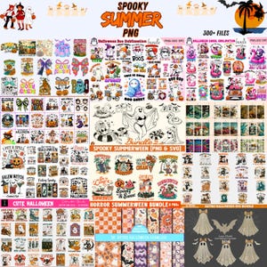 Spooky Summer Png Bundle, Summerween Png, Summer Bundle Sublimation, Summer Fun Png,  Creepy Halloween Png, Summer Bundle Png, Png Halloween