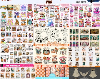 Spooky Summer Png Bundle, Summerween Png, Summer Bundle Sublimation, Summer Fun Png,  Creepy Halloween Png, Summer Bundle Png, Png Halloween