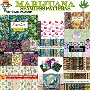 Marijuana Seamless Patterns, Marijuana Png, Happy 420 Png, Cannabis Patterns,  cannabis Digital Paper, Stoner Png, Budtender Png, Weed Png