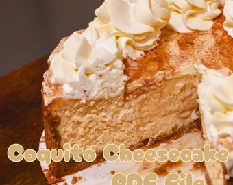 Receta de Tarta de Queso con Coquito / Postre Festivo / Perfecto para Navidad