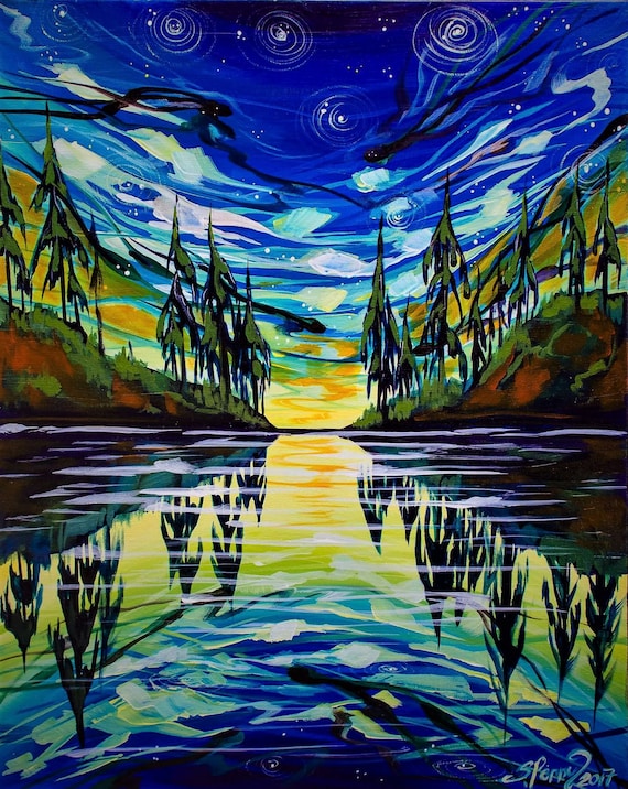 Dance of lights  2017 Poster Print