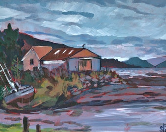 Canada Vancouver island plein air landscape print on canvas