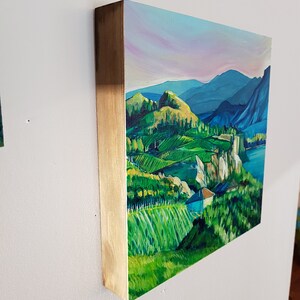 Okanagan Bench Wine Country Naramata Penticton canvas Art Print image 2