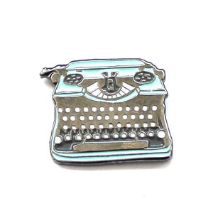 Typewriter Pin, Vintage Typewriter Enamel Pin, Writer Gift, Writer Lapel Pin, Retro Typewriter, Pin Game, Enamel Pins, Gifts for Writers image 6